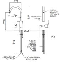 Товар: Смеситель для кухни Remer Class Line Хром арт-L79DW - фото 2 Смеситель для кухни Remer Class Line Хром арт-L79DW — фото 2, Смесители для кухни