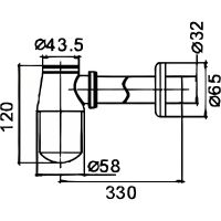 Товар: Сифон для раковины Haiba Хром арт-HB80 - фото 2 Сифон для раковины Haiba Хром арт-HB80 — фото 2, Сифоны для раковины