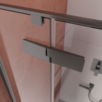 Душевой уголок Cezares арт-LINER-A-2-90-C-GM — фото 5, Квадратные душевые уголки