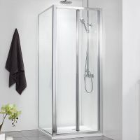 Душевой уголок Azario Toronto 80х80 профиль Серебро стекло прозрачное арт-AZ-NAA1432B — фото 1, Квадратные душевые уголки