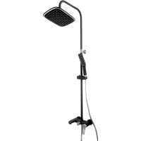 Душевая система ESKO Черная матовая арт-ST200Black — фото 1, Душевые стойки