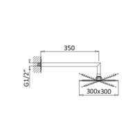 Верхний душ CEZARES арт-CZR-B-TDD-30-NOP — фото 3, Верхние души