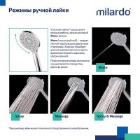 Душевая система Milardo Rora Хром арт-RORSB03M68 — фото 3, Встраиваемые душевые комплекты