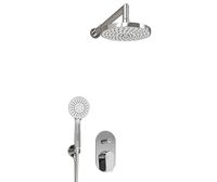 Встраиваемый комплект для душа с верхней душевой насадкой и лейкой арт-A16629 — фото 1, Встраиваемые душевые комплекты