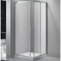 Душевой уголок BelBagno Sela 90х90 профиль Хром стекло рифленое арт-SELA-A-2-90-P-Cr — фото 1, Квадратные душевые уголки