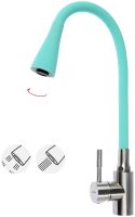 Смеситель для кухни Accoona Нержавеющая сталь Бирюзовый арт-A9890K-3 — фото 3, Смесители для кухни
