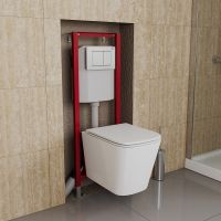 Инсталляция D&K для унитаза с Белой клавишей смыва арт-DI8640116 — фото 8, Инсталляции для унитазов