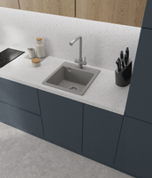 GRANFEST Мойка URBAN 245 1-чаша 450*490мм серый арт.GF-UR- арт-245 серый — фото 3, Кухонные мойки