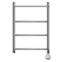 Полотенцесушитель электрический Point Афина П3 500x600 с полкой левый/правый, хром арт-PN04156PE — фото 1, Электрические полотенцесушители