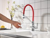 Смеситель для кухни Lemark Comfort Хром Красный арт-LM3070C-Red — фото 2, Смесители для кухни