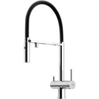 Смеситель для кухни Sancos Imola Хром Черный арт-SC4010CH — фото 1, Смесители для кухни