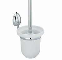 Аксесс Weser K- Щетка для унитаза (блистер), КЕРАМИКА, с подств, навесная, хром, WasserKRAFT арт-8627C — фото 1, Ершики для унитаза