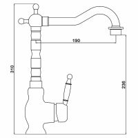 Товар: Смеситель для кухни Swedbe Selene Черный матовый арт-7141 - фото 3 Смеситель для кухни Swedbe Selene Черный матовый арт-7141 — фото 3, Смесители для кухни
