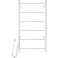 Электрический полотенцесушитель Domoterm Аврора DMT 109-6 40x80 EK L Белый матовый арт-DMT109-640x80БЕЛEKL — фото 1, Электрические полотенцесушители