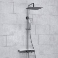 Встраиваемый комплект для душа с верхней душевой насадкой и лейкой арт-A14229 — фото 1, Встраиваемые душевые комплекты