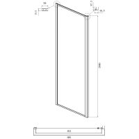 Душевой уголок Ambassador Forsa 100х70 профиль Хром стекло прозрачное арт-17021116AX-70AX — фото 4, Прямоугольные душевые уголки