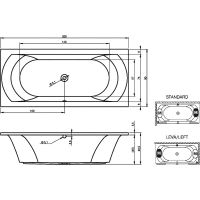 Акриловая ванна Riho Lima 200x90 без гидромассажа арт-B054001005 — фото 7, Акриловые ванны