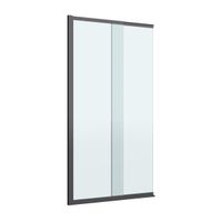 Душевая шторка на ванну с фиксированным креплением одной створки CEZARES SLIDER-FIX-VF-11-90/150-C-N арт-SLIDER-FIX-VF-11-90/150-C-NERO — фото 3, Шторки для ванной раздвижные