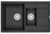 Granula-, кухонная мойка, кварц арт-7802, ТУРМАЛИН — фото 1, Кухонные мойки