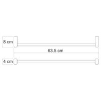 Berkel K- Держатель полотенец одинарный арт-6830 — фото 4, Полотенцедержатели