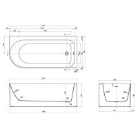 Товар: Акриловая ванна Azario Luton 170х80 без гидромассажа арт-LUT17080 R - фото 6 Акриловая ванна Azario Luton 170х80 без гидромассажа арт-LUT17080 R — фото 6, Акриловые ванны
