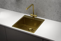 Granula-, стальная кухонная мойка арт-5151, ЗОЛОТО САТИН — фото 2, Кухонные мойки