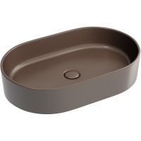 Раковина-чаша Ceramicanova Element 61 Темно-коричневая матовая арт-CN6048MDB — фото 1, Раковины накладные