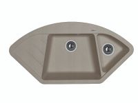 Florentina Мойка "Веста", серый шелк FG арт-20.285.E1005.307 — фото 1, Кухонные мойки