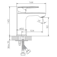 Смеситель для раковины Haiba Хром арт-HB10563 — фото 2, Смесители для раковины