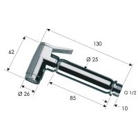 Гигиенический душ Remer Черный матовый арт-332OLANOx — фото 3, Гигиенические души