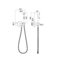 Товар: Гигиенический душ со смесителем Iddis Axes Хром арт-AXESBR0i08 - фото 3 Гигиенический душ со смесителем Iddis Axes Хром арт-AXESBR0i08 — фото 3, Гигиенические души