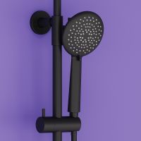 Душевая система Sancos Game с термостатом Черная матовая арт-SC3001MB — фото 9, Душевые стойки