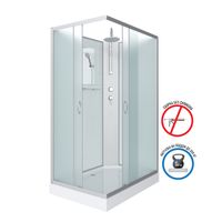 Душевая кабина Niagara Classic NG-43085-14QBKT (100х80х210) низкий поддон(13см),стекло матовое,3 мес арт-430853QBKT — фото 2, Душевые кабины