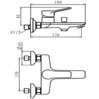 Товар: Смеситель "Dubai" д/ван, кор/изл, без акс., арт. , ESKO арт-DI 54 - фото 2 Смеситель "Dubai" д/ван, кор/изл, без акс., арт. , ESKO арт-DI 54 — фото 2, Смеситель для ванны