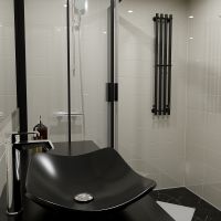 Электрический полотенцесушитель Altasan Арго 120х21 Черный муар арт-Арго12021ЧМ — фото 5, Электрические полотенцесушители