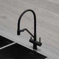 Смеситель для кухни Sancos Dora Черный матовый арт-SC4003MB — фото 5, Смесители для кухни