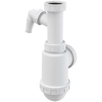 Сифон для кухонной мойки Alcaplast Белый арт-A443P-DN50/40 — фото 1, Сифоны для кухонной мойки