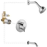 Товар: Душевая система Haiba Хром арт-HB80297-2 - фото 1 Душевая система Haiba Хром арт-HB80297-2 — фото 1, Встраиваемые душевые комплекты