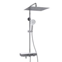 Душевой комплект с термостатическим смесителем арт-A113.119.127.CH Thermo — фото 2, Душевые стойки