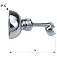 Товар: Держатель ручного душа Remer Бронза арт-338VO - фото 2 Держатель ручного душа Remer Бронза арт-338VO — фото 2, Держатели для душа