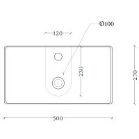 Товар: Раковина Artceram Scalino 50 Белая арт-SCL006 01 00 - фото 3 Раковина Artceram Scalino 50 Белая арт-SCL006 01 00 — фото 3, Раковины накладные