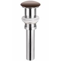 Донный клапан для раковины Ceramicanova click-clack Темно-коричневый матовый арт-CN2000MDB — фото 1, Донные клапаны