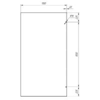 Душевая перегородка Radomir Walk-in G1 110 профиль Хром стекло матовое арт-1-10-0-0-0-1901 — фото 2, Душевые перегородки