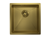 Granula-, стальная кухонная мойка арт-4445U, ЗОЛОТО САТИН — фото 1, Кухонные мойки