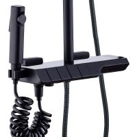 Душевая система Boch Mann Vettorre B TS с термостатом Черная арт-BM9651 — фото 5, Душевые стойки