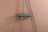 Товар: Душевая система Raglo с термостатом Графит матовый арт-R22.26.09 - фото 8 Душевая система Raglo с термостатом Графит матовый арт-R22.26.09 — фото 8, Душевые стойки