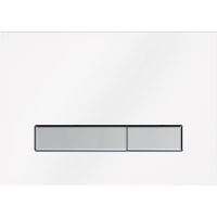 Клавиша смыва KK POL Vitrum Grande V1 Белая глянцевая Сатин арт-SPP/126/0/K — фото 1, Кнопки смыва