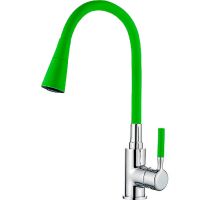 Смеситель для кухни Accoona Хром Зеленый арт-A9890K-1 — фото 1, Смесители для кухни