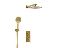 Встраиваемый комплект для душа с верхней душевой насадкой и лейкой арт-A71207 — фото 1, Встраиваемые душевые комплекты