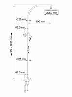 Товар: Душевой комплект 96/125*58см, насадка круглая ABS-пластик d25cm, 3-ф лейка, WasserKRAFT арт-A025 - фото 7 Душевой комплект 96/125*58см, насадка круглая ABS-пластик d25cm, 3-ф лейка, WasserKRAFT арт-A025 — фото 7, Душевые стойки